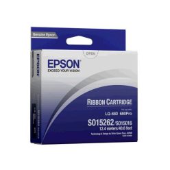   S015262 Ink ribbon for LQ 670, 680, 860 printers, EPSON, black