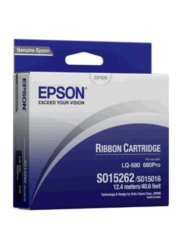 S015262 Ink ribbon for LQ 670, 680, 860 printers, EPSON, black