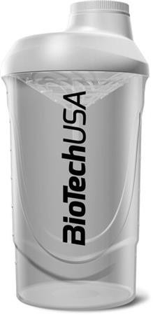 Mixing bottle, 600ml, BIOTECH USA "Wave Shaker", black-smoke