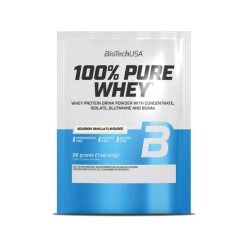   Whey protein powder 28g, BIOTECH USA "100% Pure Whey", bourbon vanilla