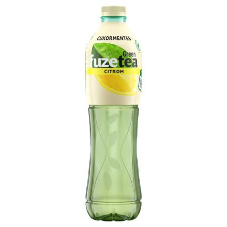 Soft drink, 1,5 l, FUZETEA ZERO, green tea lemon, 1,5 l, non-carbonated