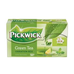   Zöld tea, 20x2 g, PICKWICK "Zöld tea Variációk", citrom, jázmin, earl grey, borsmenta
