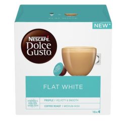   Kávékapszula, 16 db, NESCAFÉ DOLCE GUSTO "Flat White"