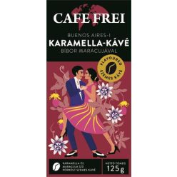   Kávé, pörkölt, szemes, 125 g, CAFE FREI "Buenos Aires-i karamella" bíbor maracujával