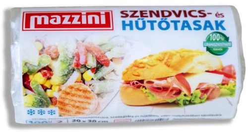 Cooling and lunch bags, 100 pcs, 20x30 cm, 2 l, MAZZINI, transparent