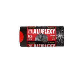   Szemeteszsák, zárószalagos, 60 l, 10 db, ALUFIX "Aluflexy"