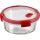 Ételtartó, kerek, üveg, 0,6 l, CURVER "Smart Cook", piros
