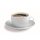Coffee cup + saucer, white, 20 cl, set of 6 "Economic Roma"