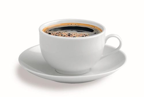 Coffee cup + saucer, white, 20 cl, set of 6 "Economic Roma"