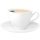 Coffee cup + saucer, ROTBERG, white, 25 cl, set of 6, "Oslo"