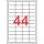 Label, universal, 48.5x25.4 mm, removable, APLI, 4400 labels per pack