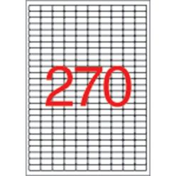   Label, universal, 17,8x10 mm, removable, rounded heel, APLI, 6750 labels/pack