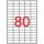 Label, universal, 35.6x16.9 mm, removable, rounded heel, APLI, 2000 labels per pack