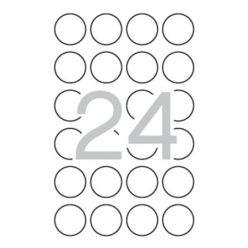 Etikett, 40 mm kör, biztonsági, APLI, 240 etikett/csomag