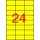 Label, 70x37 mm, colour, APLI, yellow, 2400 labels per pack