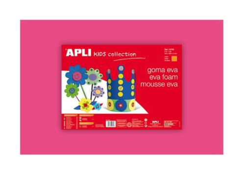 400x600 mm foam rubber, APLI Kids "Eva Sheets", pink