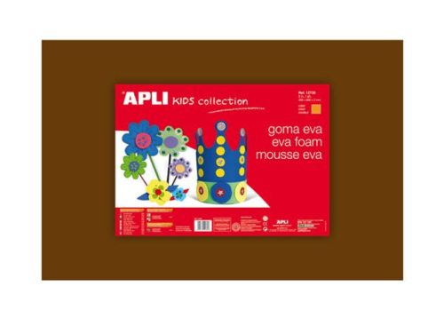 Foam rubber, 400x600 mm, APLI Kids "Eva Sheets", brown