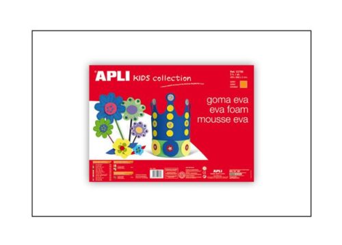 Foam rubber, 400x600 mm, APLI Kids "Eva Sheets", white