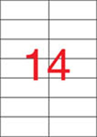 Label, universal, 105x42.4 mm, APLI, 1400 labels per pack
