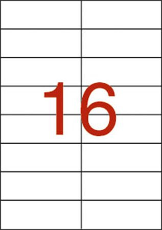 Label, universal, 105x37 mm, APLI, 160 labels per pack