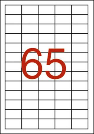 Label, universal, 38x21.2 mm, APLI, 650 labels per pack