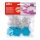 Sponge rubber, self-adhesive, snowflake, glitter, APLI Creative "Eva Sheets", blue and silver