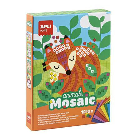 Mosaic picture making set, APLI Kids "Animals Mosaic", forest animals