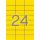 Label, 70x37 mm, colour, APLI, yellow, 480 labels per pack