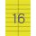 Etikett, 105x37 mm, színes, APLI, sárga, 320 etikett/csomag