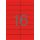 Etikett, 105x37 mm, színes, APLI, piros, 320 etikett/csomag