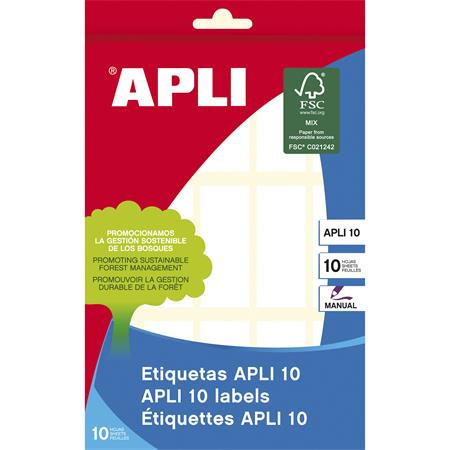 Labels, 20x50 mm, handwritten, rounded corners, APLI, 150 labels per pack