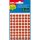 Label, 8 mm round, handwritten, colour, APLI, red, 288 labels per pack
