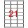 Label, universal, 63.5x38.1 mm, rounded corners, APLI, 2100 labels per pack