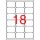 Label, universal, 63.5x46.6 mm, rounded corners, APLI, 1800 labels per pack