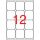 Label, universal, 63.5x72 mm, rounded corners, APLI, 1200 labels per pack