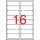Label, universal, 99.1x34 mm, rounded corners, APLI, 1600 labels per pack