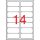 Label, universal, 99.1x38.1 mm, rounded corners, APLI, 1400 labels per pack