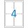 Label, universal, 99.1x139 mm, rounded corners, APLI, 400 labels per pack