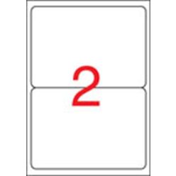   Label, universal, 199.6x144.5 mm, rounded corners, APLI, 200 labels per pack