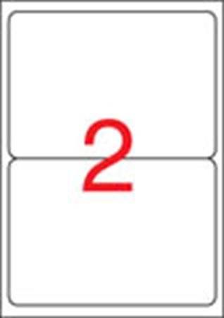 Label, universal, 199.6x144.5 mm, rounded corners, APLI, 200 labels per pack