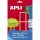 Labels, 25x40 mm, handwritten, colour, rounded corners, APLI, red, 128 labels per pack