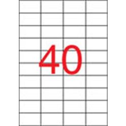 Label, universal, 52.5x29.7 mm, APLI, 4000 labels per pack