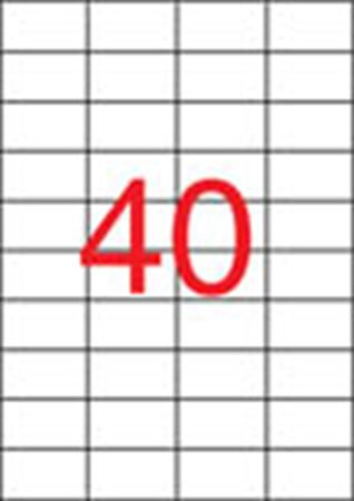 Label, universal, 52.5x29.7 mm, APLI, 4000 labels per pack