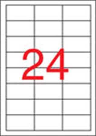 Label, universal, 64.6x33.8 mm, APLI, 2400 labels per pack