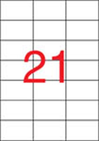 Universal label, 70x42,4 mm, APLI, 2100 labels per pack