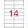 Label, universal, 105x40 mm, APLI, 1400 labels per pack