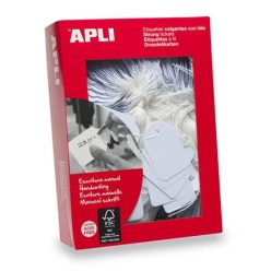 Price tag, 18x29 mm, APLI, white