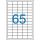Label, universal, 38x21.2 mm, VICTORIA PAPER, 6500 labels per pack