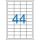 Label, universal, 48.5x25.4 mm, VICTORIA PAPER, 4400 labels per pack