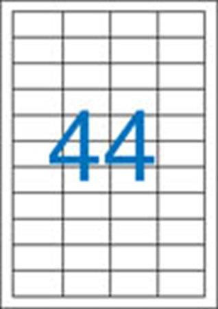 Label, universal, 48.5x25.4 mm, VICTORIA PAPER, 4400 labels per pack